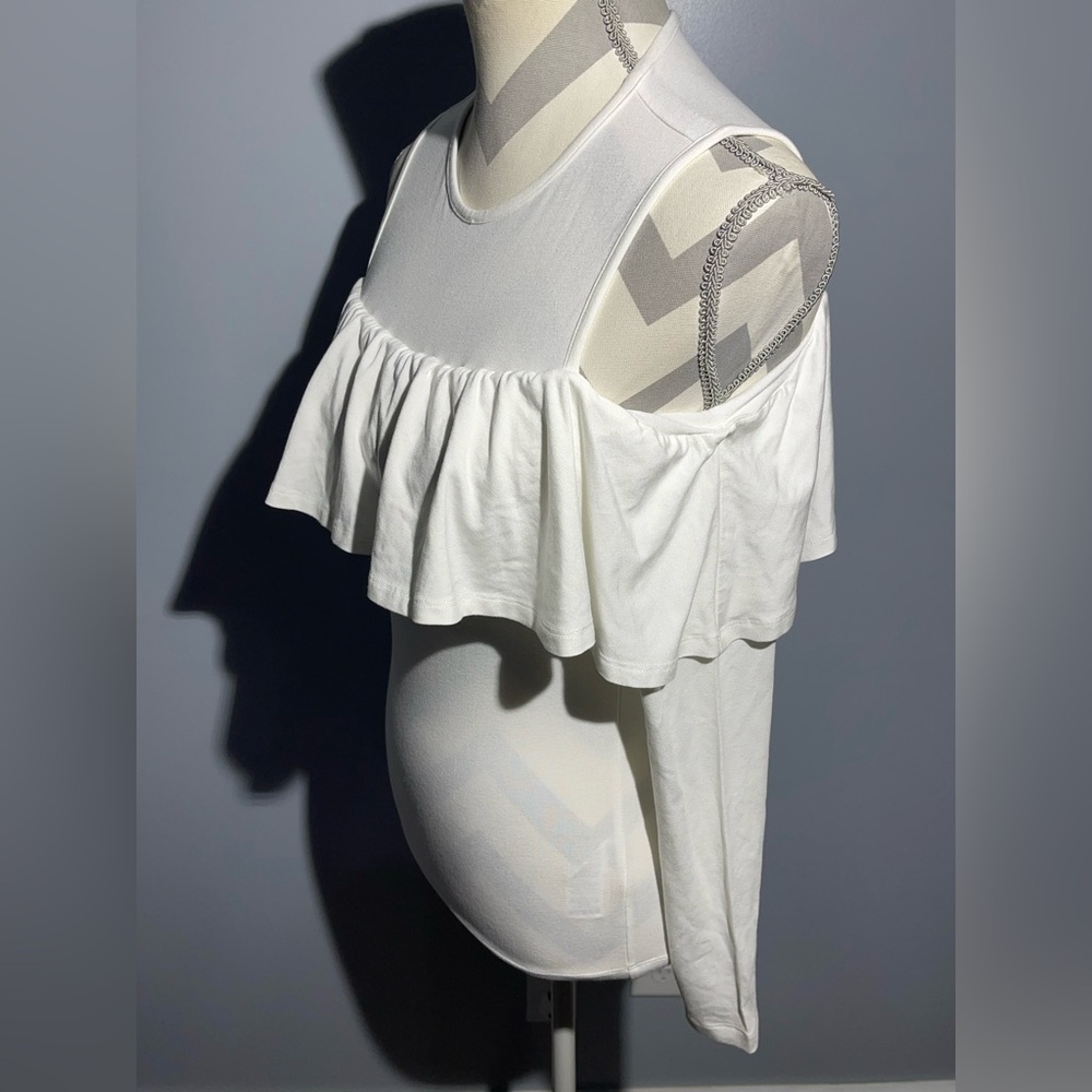 ASOS White Ruffle Tank Top - Picture 3 of 12